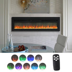 Wall Mounted Electric Fireplace With Remote Control
