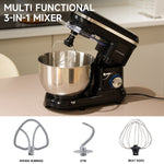1400w 5.5l Household Stand Mixer With Stainless Steel Bowl, 6-speed Tilt-head Design – Includes Whisk, Beater & Dough Hook