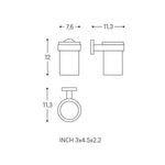 Toothbrush Holder Tumbler, Chrome, Wall-mounted, Start Collection