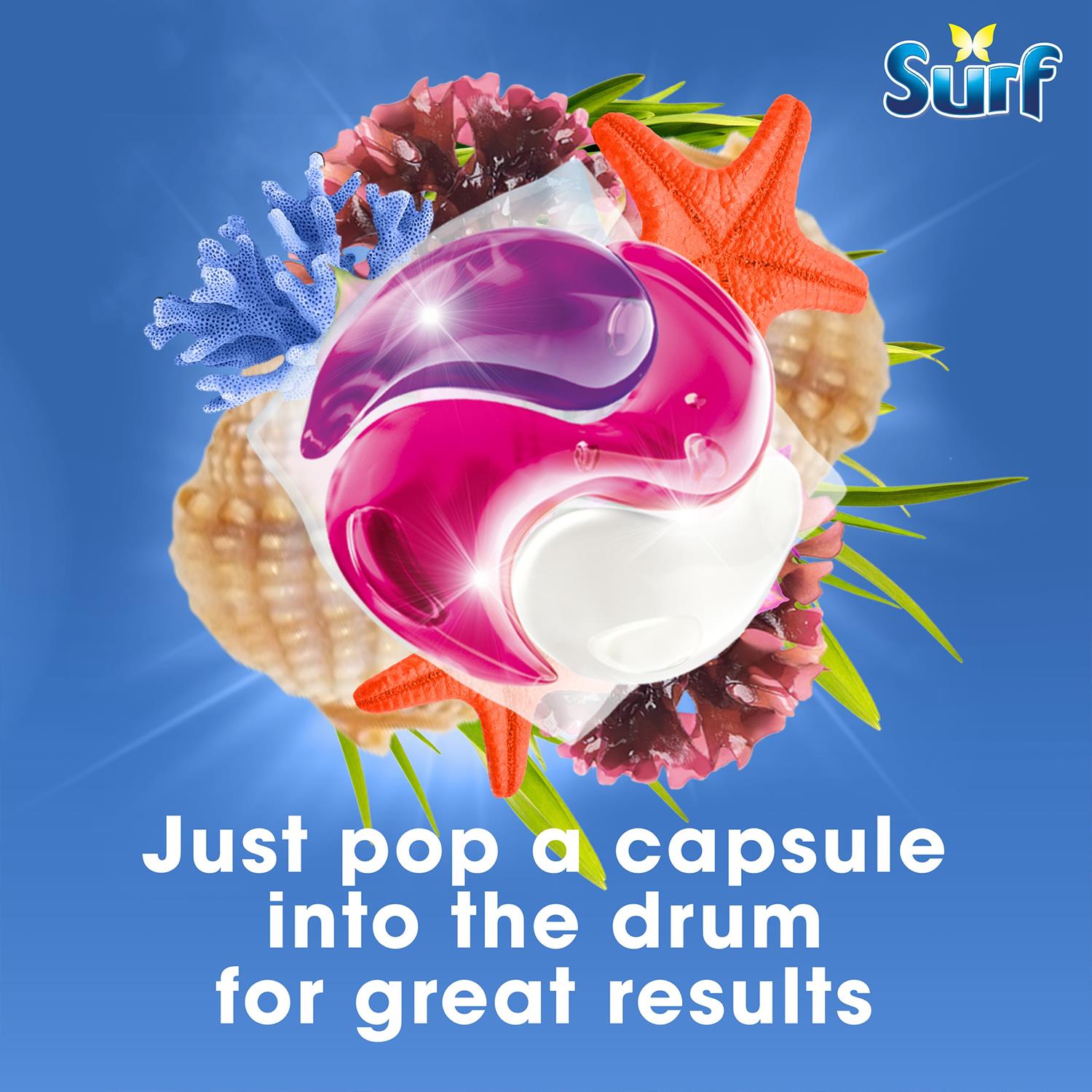 3 In 1 Laundry Washing Detergent Capsules Deep Sea | Set of 4