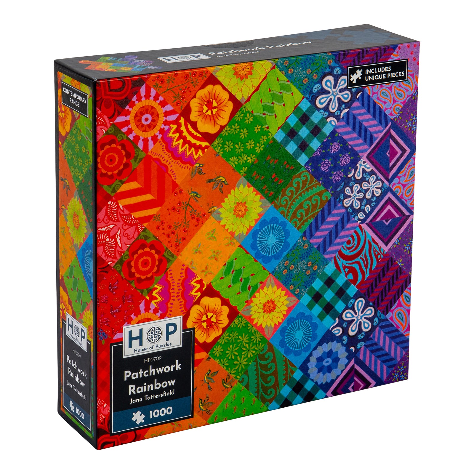 Patchwork Rainbow Jigsaw - 1000 Piece Jigsaw Puzzle For Adults