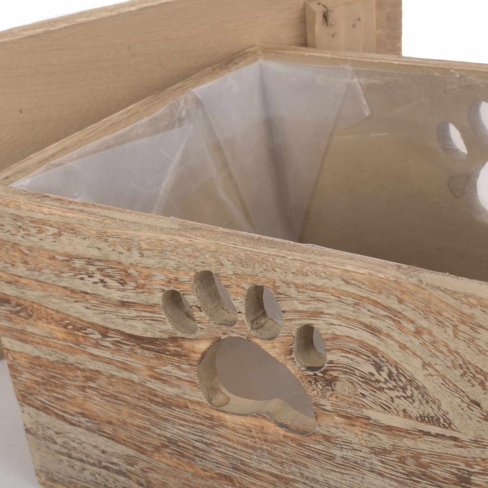 Wooden Dog Treat Box