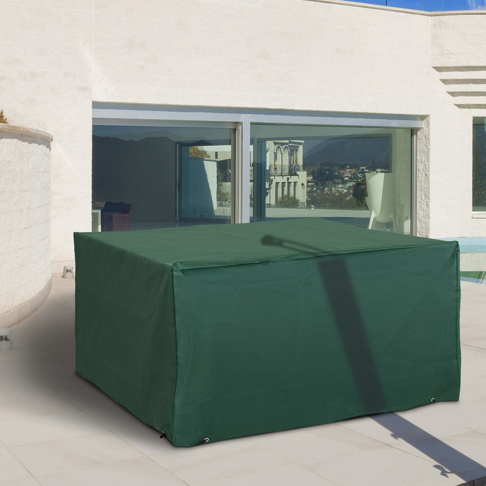 Uv Rain Protective Cover For Garden Patio Wicker Rattan | Small | Green