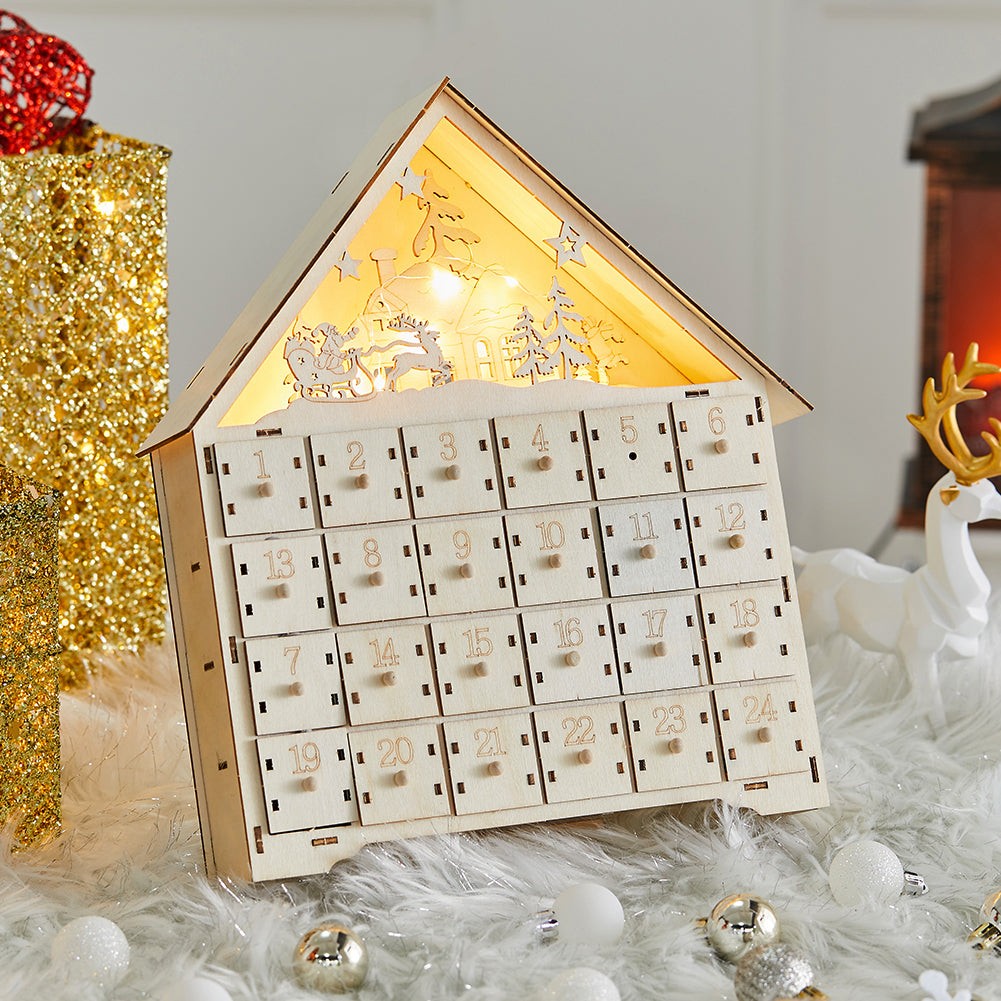 Christmas Advent Calendar With Led Lights