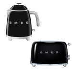 Klf05 & Tsf01 Retro Mini Kettle & 2 Slice Toaster Set | Black