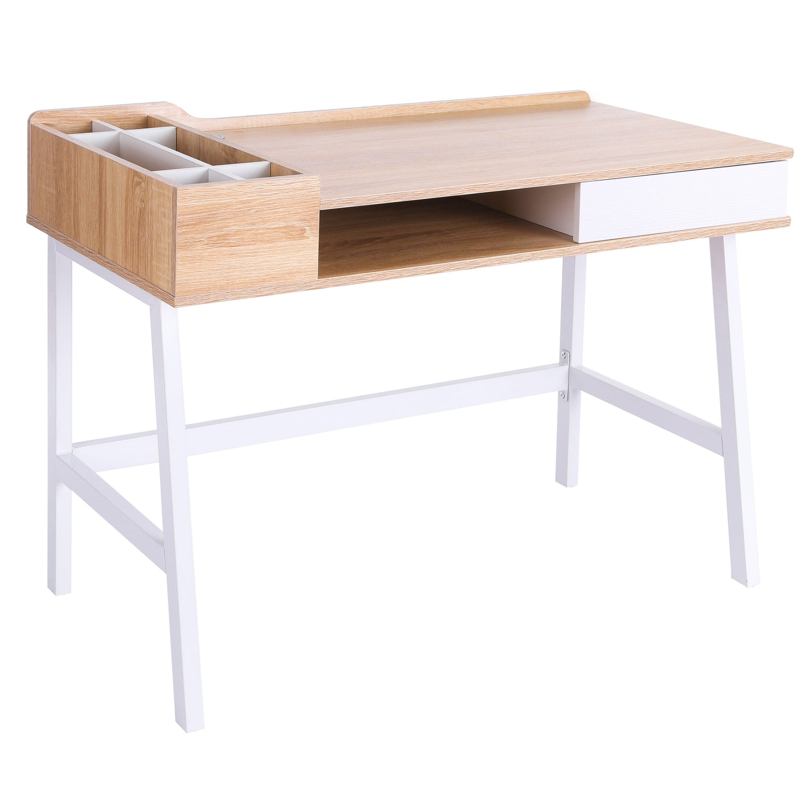 Computer Desk, Pc Workstation, Metal Frame