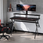 Gaming Desk Writing Table W/ Headphone Hook