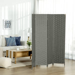 4 Panel Folding Room Dividers For Wall Privacy Screen Panels | One Size | Gray