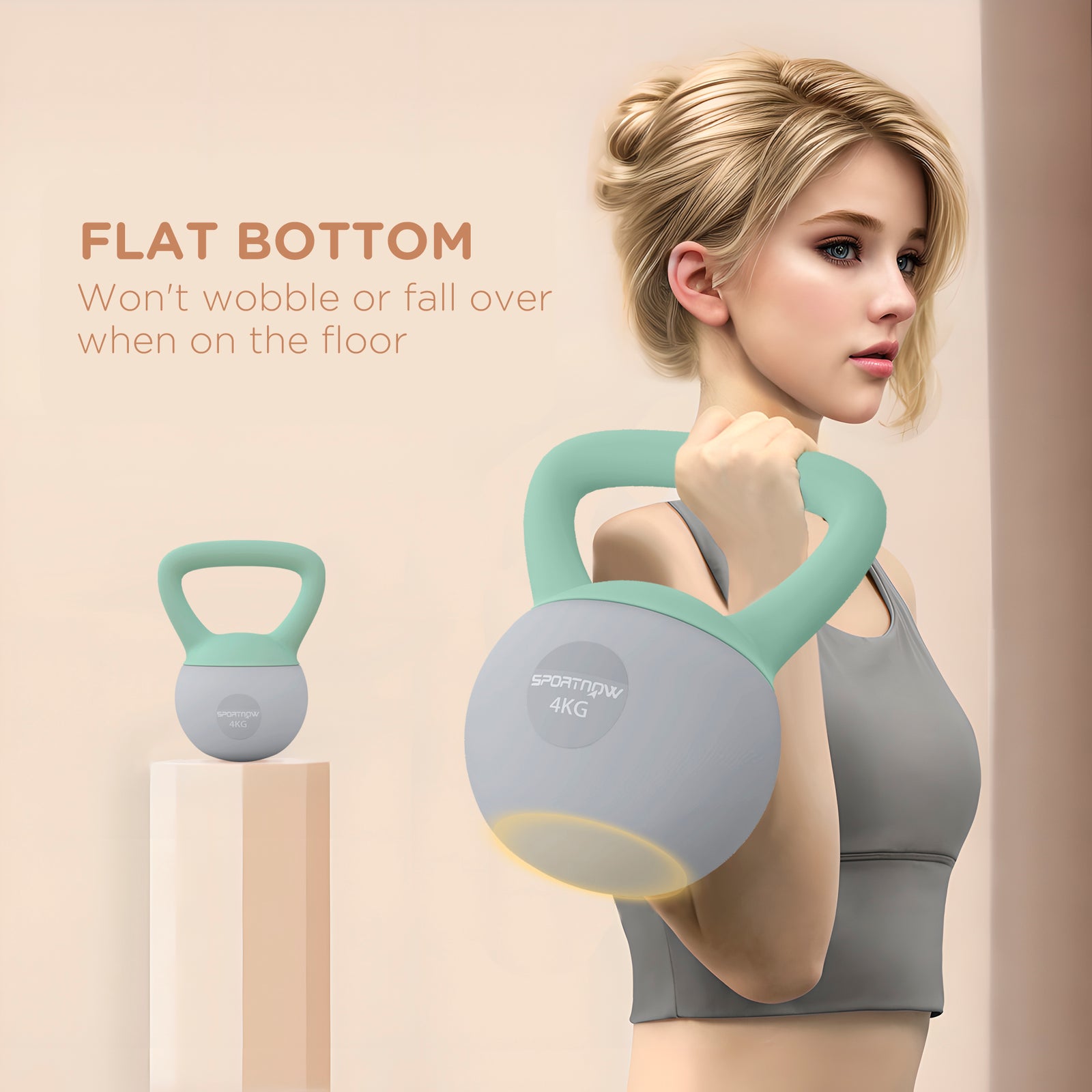 Kettlebell With Soft Body And Non-slip Handle 4kg-10kg | 4kg