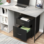 Pedestal Office Mobile Filing Cabinet 2 Drawer | One Size | Black