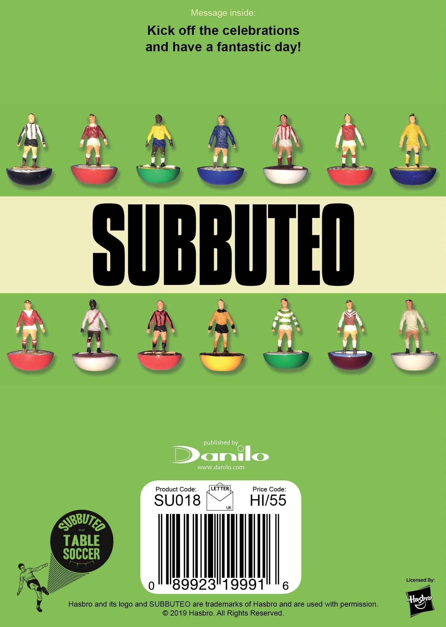 Subbuteo Age 40 Birthday Card Official Product
