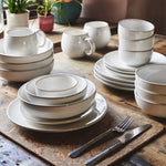 Nordic Stoneware Dinner Set | Set of 20 | White