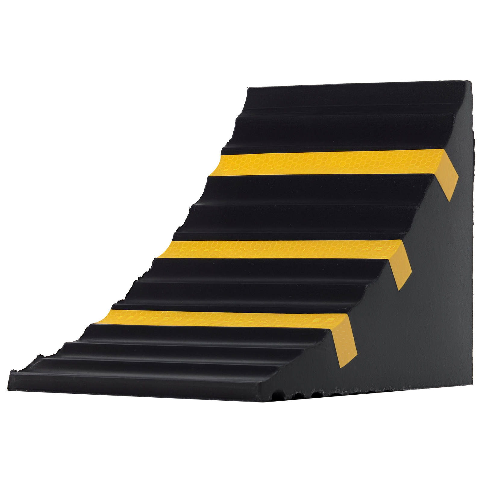 HOMCOM 2 Pack Rubber Wheel Chocks For Vehicles With Handle