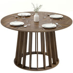 HOMCOM Modern Dining Table For 4-6 People 120 Cm Light Walnut