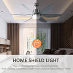 Reversible Ceiling Fan W/ Light, 6 Blades Indoor Led Fan