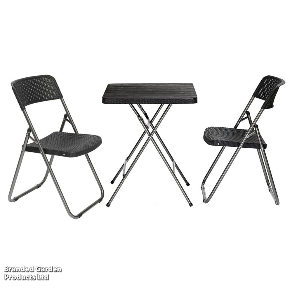 Rattan Effect Folding Bistro Set