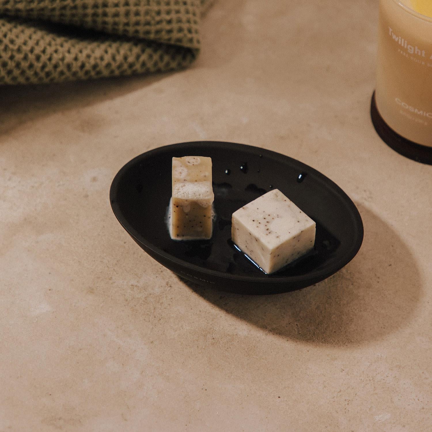 Soap Dish, Matt White, Unique Design Soft-finish Coating, Saku Collection