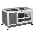 Wooden Pet House Elevated Rabbit Hutch Bunny Cage 102 X 60 X 63.5cm