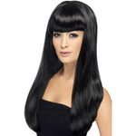 Babelicious Long Straight Wig With Fringe | Black