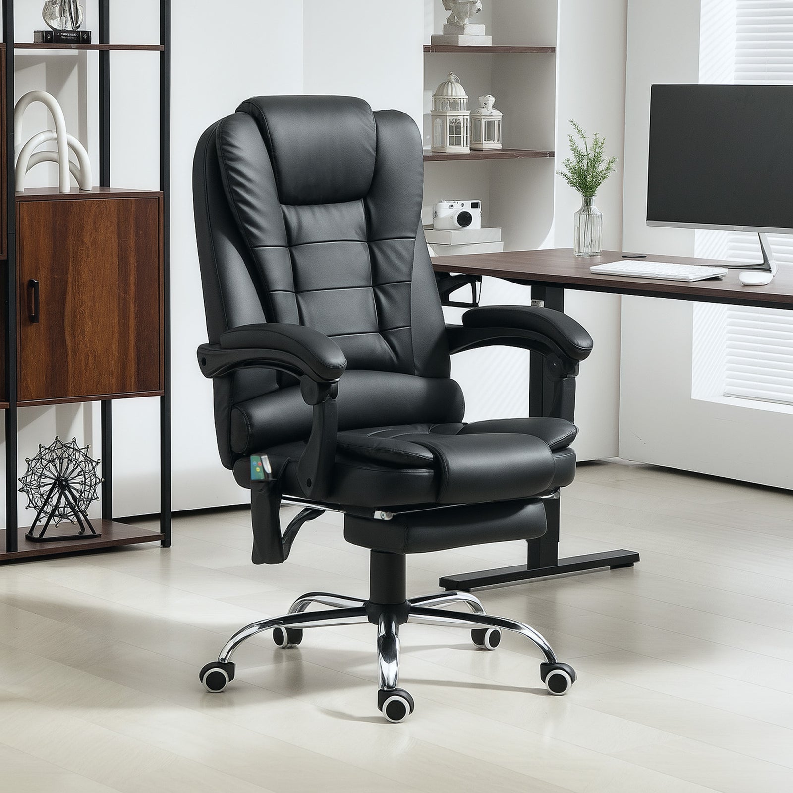 Ergonomic Heated 6 Points Vibration Massage Office Chair