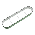 Green Raised Garden Bed Oval Galvanized Steel Planter For Backyard Gardening | Large | Light Green