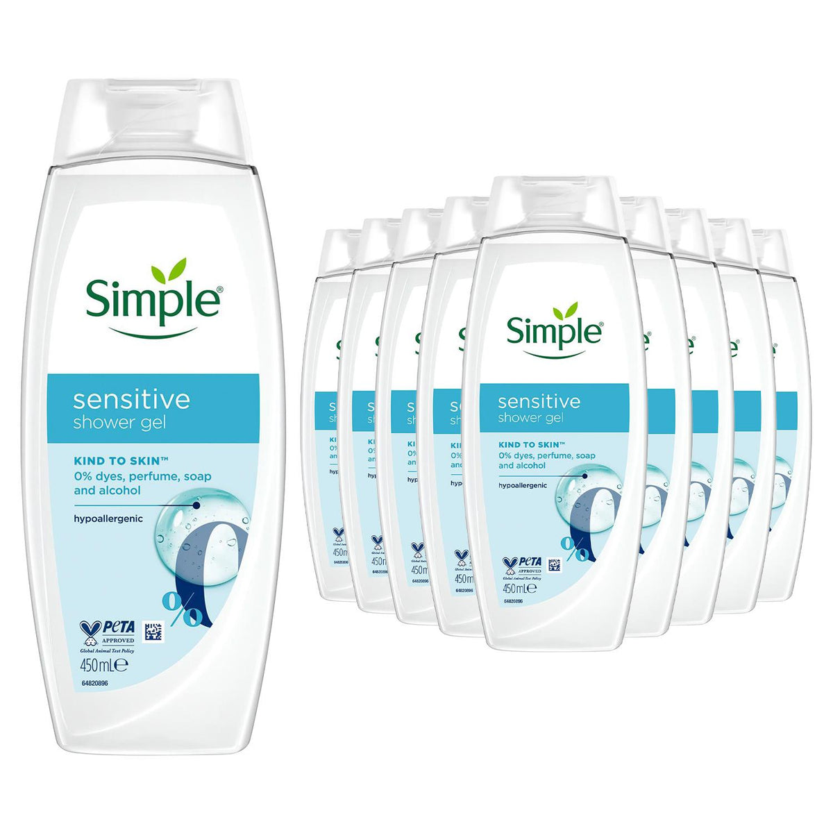 Sensitive Shower Gel 450ml Multipack | Set of 24