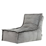 Dolce Velvet Bean Bag Lounger | Charcoal