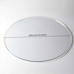 Pvc Round Table Protector Mat - Transparent | 120cm | Clear