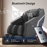 Zero Gravity Heated Full Body Massage Chair With Touch Screen Recliner With Back Heat, Foot Roller, Air Compression & Shiatsu For Home And Office