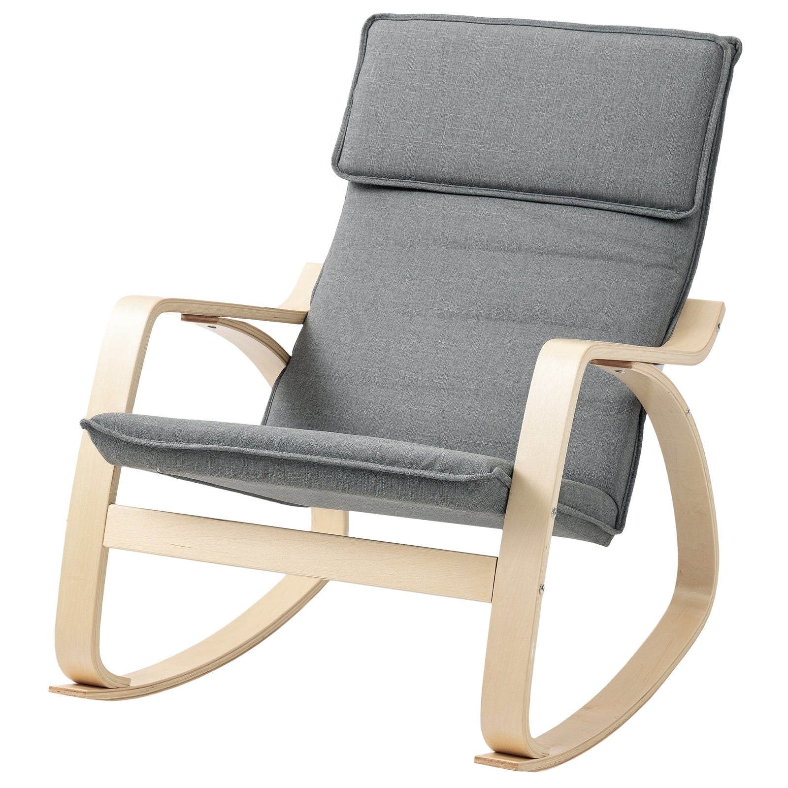 Comfortable Relax Rocking Chair With High Back | Grey
