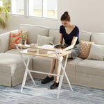 81.5 Cm Folding Computer Desk For Small Spaces Bedroom | Natural