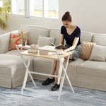 81.5 Cm Folding Computer Desk For Small Spaces Bedroom | Natural