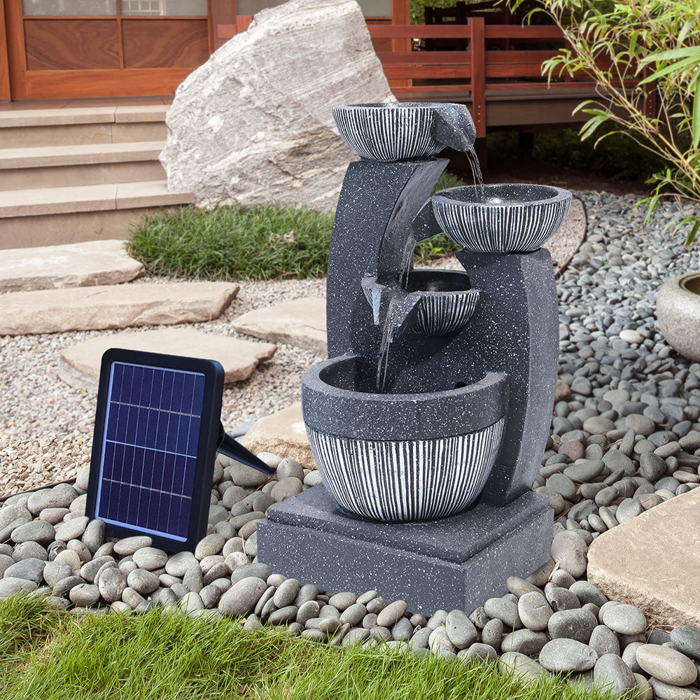 Water Fountain Rockery Decoration Solar Powered Outdoor