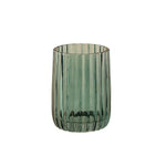 Toothbrush Holder Tumbler, Glass, 8cm, Bluish Green, Lido Collection