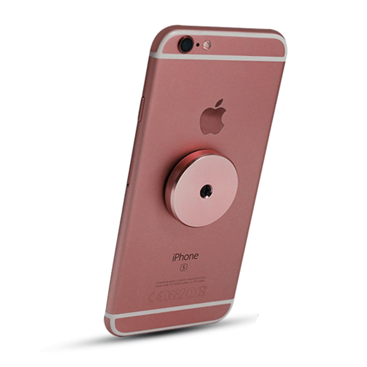 Lightweight Round Universal Magnetic Phone Holder Rose Gold