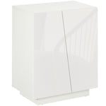 High Gloss Storage Cabinet For Bedroom Living Room | One Size | White