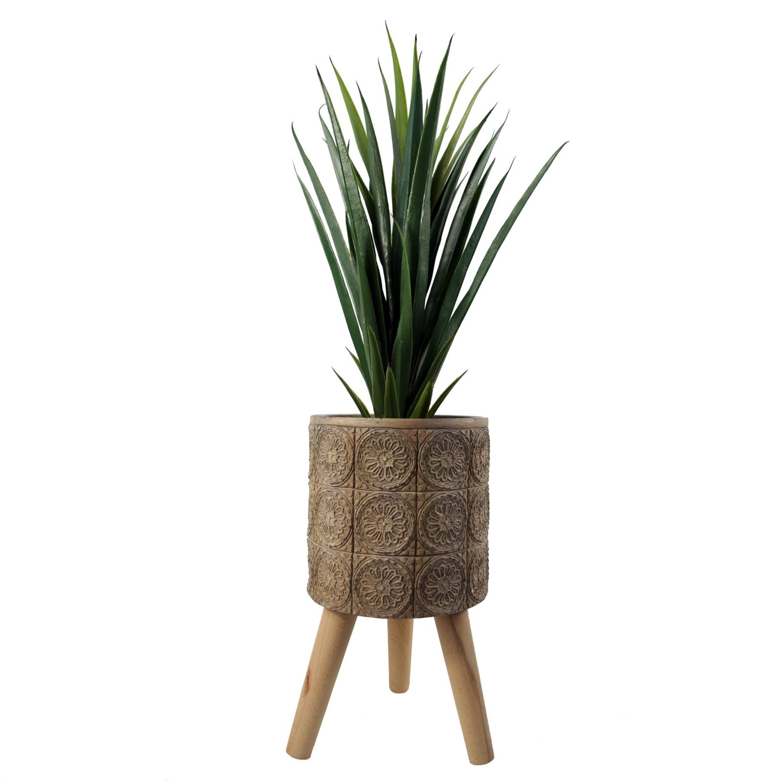 X 21.5cm Zandi Flowers Composite Large Planter 40cm