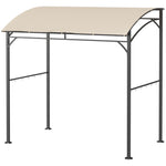2.2 X 1.5 M Bbq Gazebo Tent Sun Shade With Canopy And Hooks | Beige