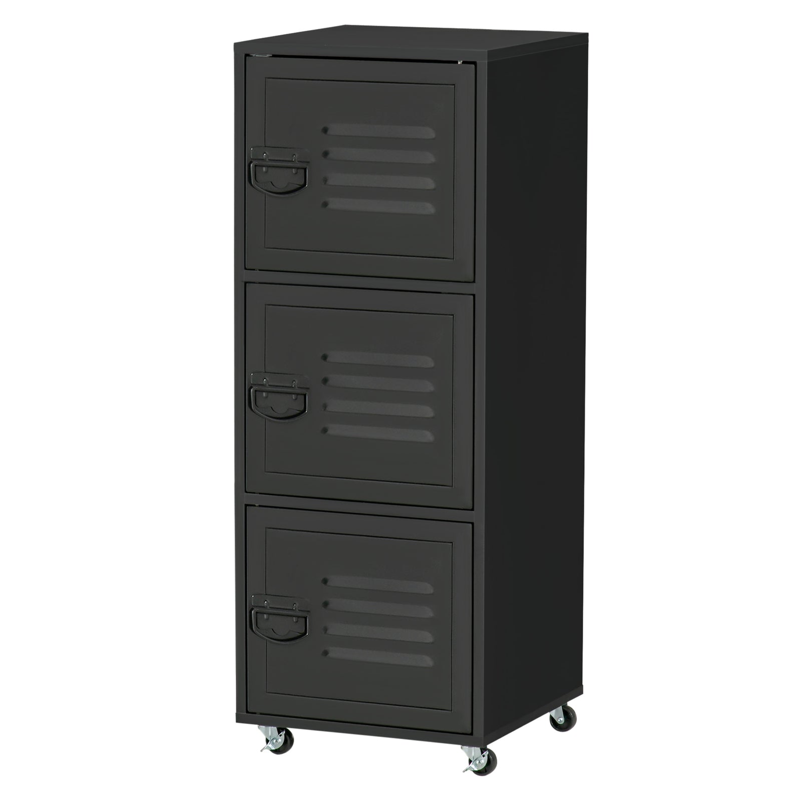 3 Tier Mobile File Cabinet With Wheels