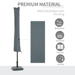 Sun Umbrella Parasol Cover Waterproof Weatherproof Courtyard