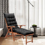 Sun Lounger Cushion Chair Sofa Cushion Cover Black