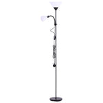 Modern 2 Head Standing Floor Lamp For Living Room | Black