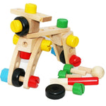 Kids Diy Wooden Building Blocks Set – 36pcs Educational Construction Toy
