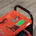 3 Tier Rolling Tool Cart, Steel Utility