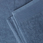 100% Combed Egyptian Cotton 700 Gsm Towels | Face Towel | Denim Blue