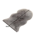 Irregular Shaped Super Soft Shaggy Area Rug | Grey