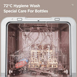 Compact 6-Program Dishwasher with 4-in-1 Function, Delay Start, Fan Drying, and 72°C Hygiene Wash, White
