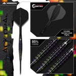 Opal Darts - Steel Tip - 95% Tungsten | 24g | Black