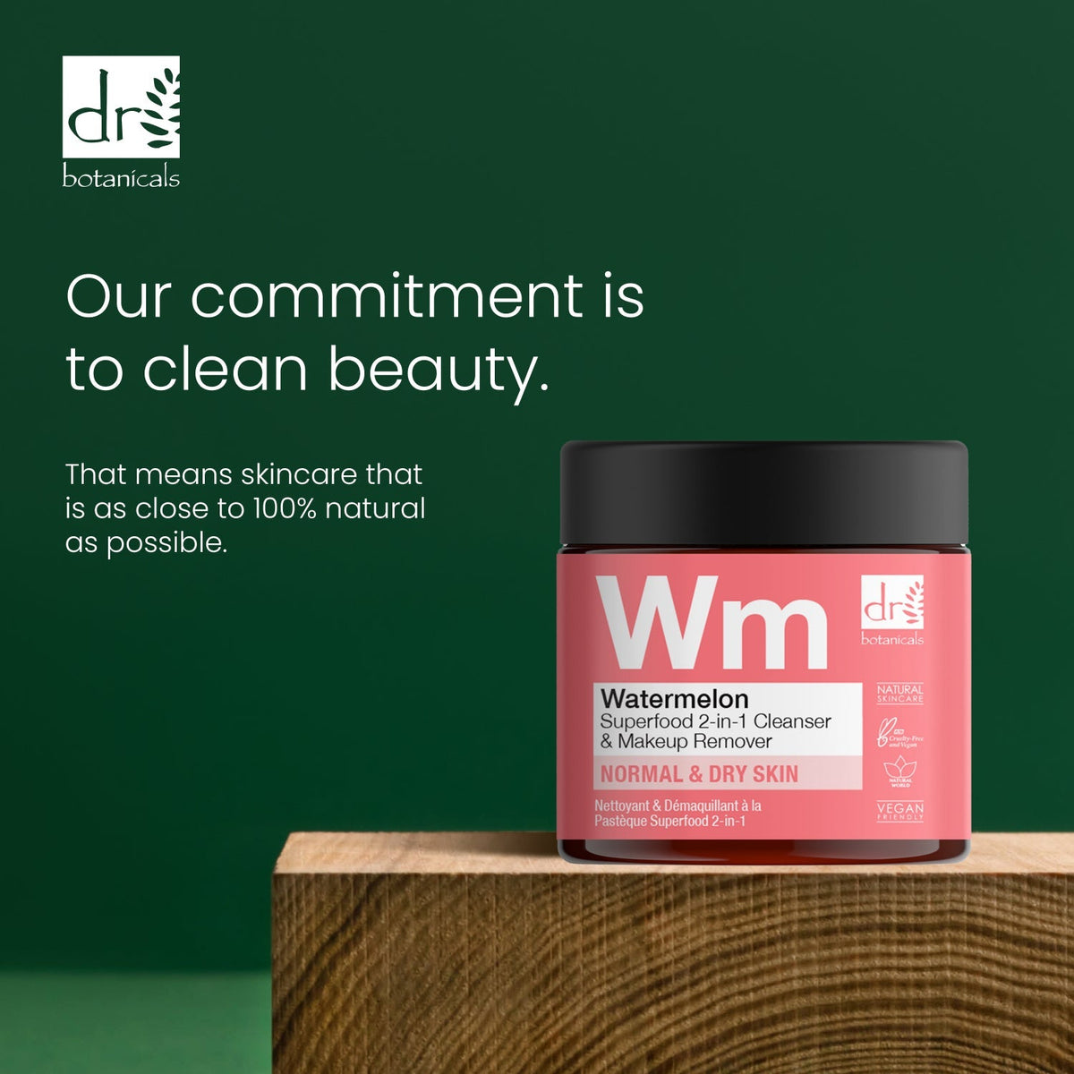 Watermelon Superfood Anti-ageing 2-in-1 Cleanser & Makeup Remover 60ml