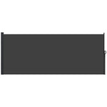 Retractable Side Awning, Garden Divider | Medium | Black
